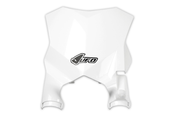 Front Number Plate white for Kawasaki KX 250 F (2017-26) - KX 450 F (2016-26)